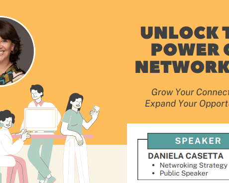 Daniela Casetta: Unlock the Power of Networking, June 4th, Crowne Plaza Hotel, Geneva