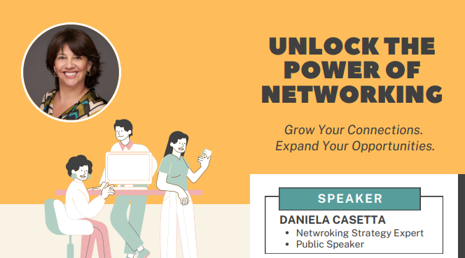 Daniela Casetta: Unlock the Power of Networking, June 4th, Crowne Plaza Hotel, Geneva