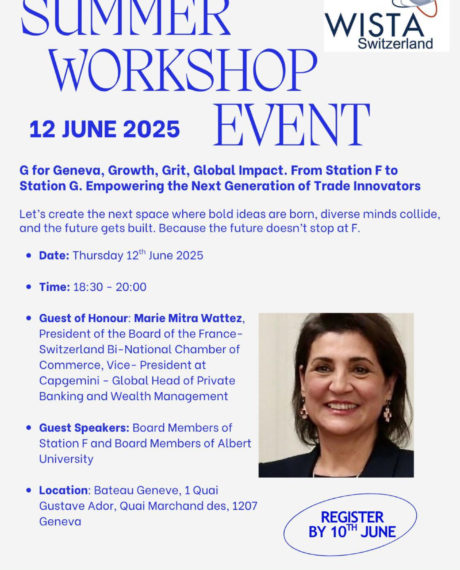 Summer Workshop Event, 12th June, Bateau Genève
