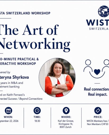 The Art of Networking with Kateryna Shyrkova, Sep 22nd, Zurich